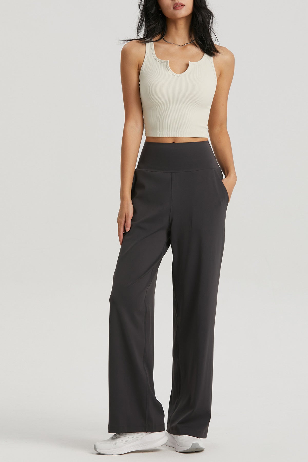 Ease Ribbed V-neck Tank Top