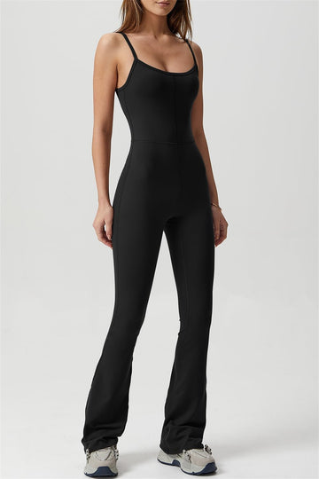 Printed Scoop Neck Spaghetti Strap Jumpsuit