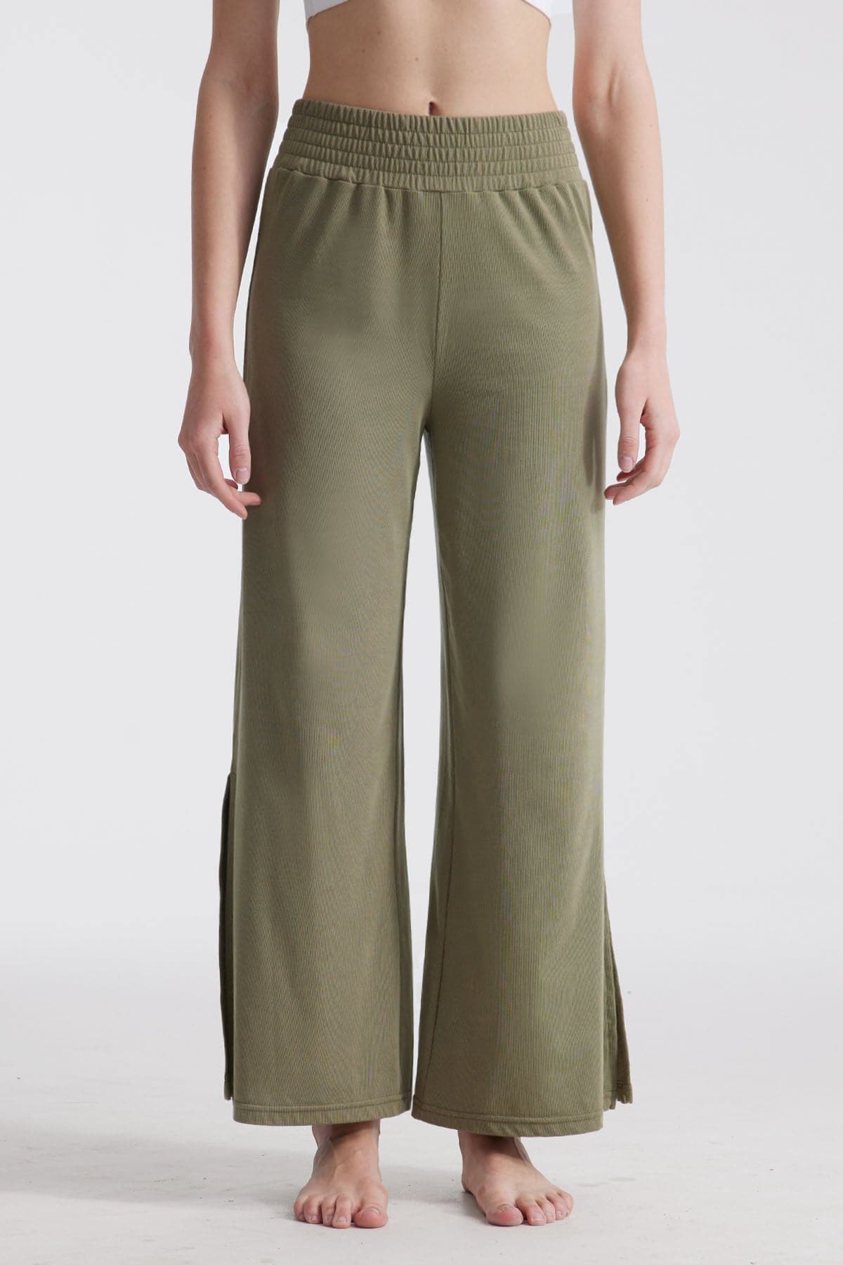 Freeday Placid Slit Flared Pant-Pollypark