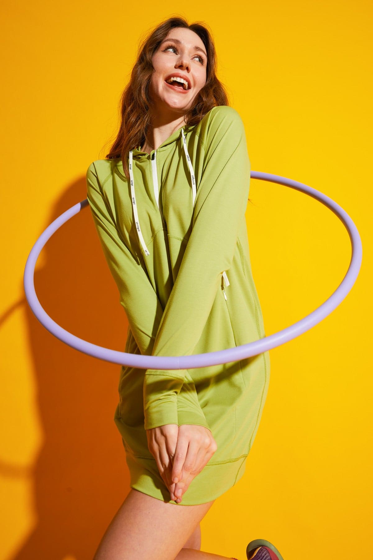 Freeday Chic Hoodie Dress-Pollypark