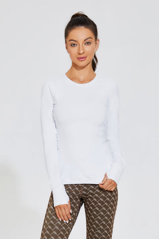 Cotton-like Printed Cuff Long Sleeve-Pollypark