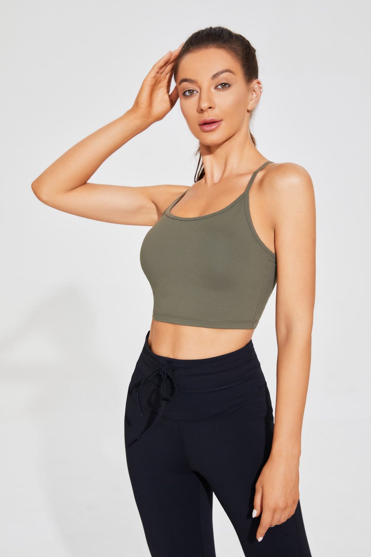 Cotton-like Spaghetti Strap Bra-Pollypark