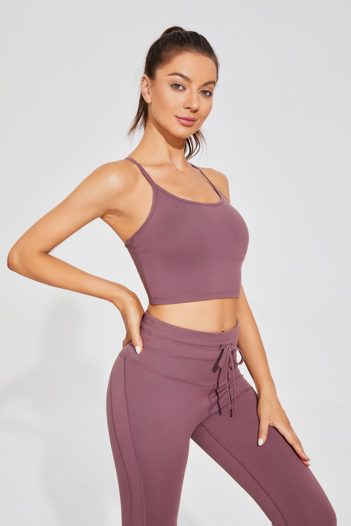 Cotton-like Spaghetti Strap Bra-Pollypark