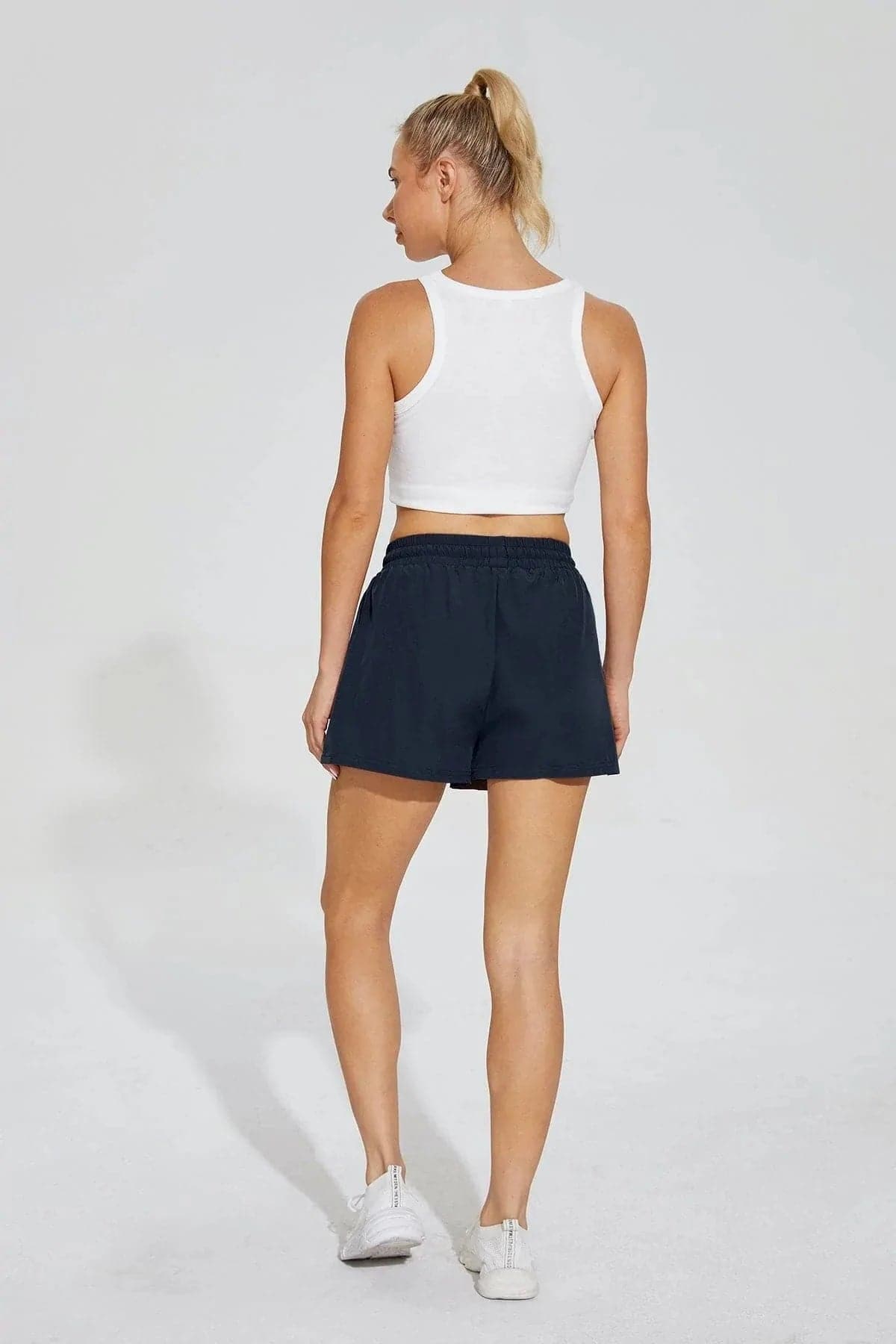 Pollypark drawstring waist shorts with zip pockets