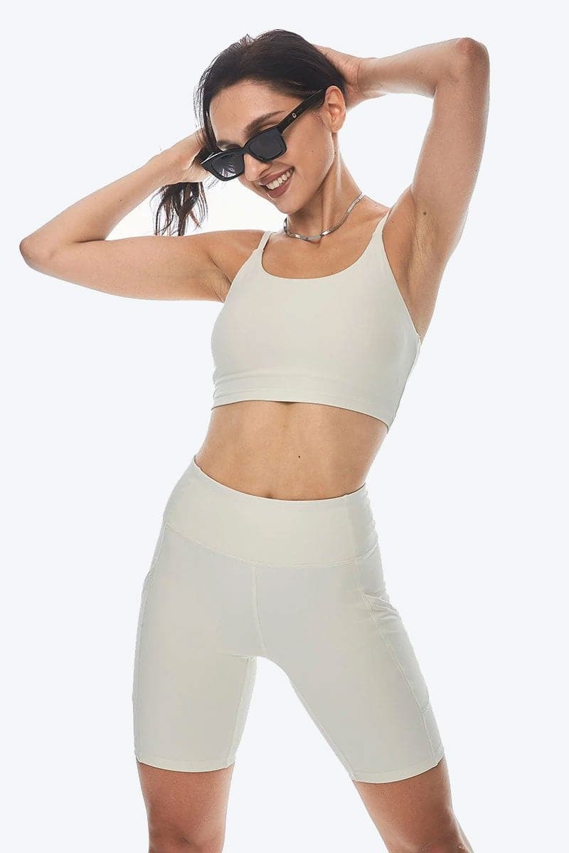 Pollypark spaghetti straps bra light support