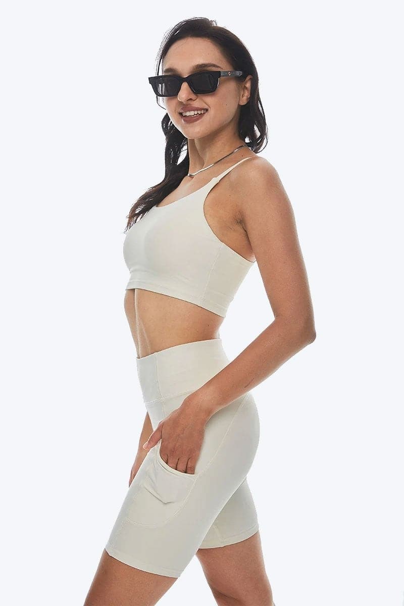 Pollypark spaghetti straps bra light support