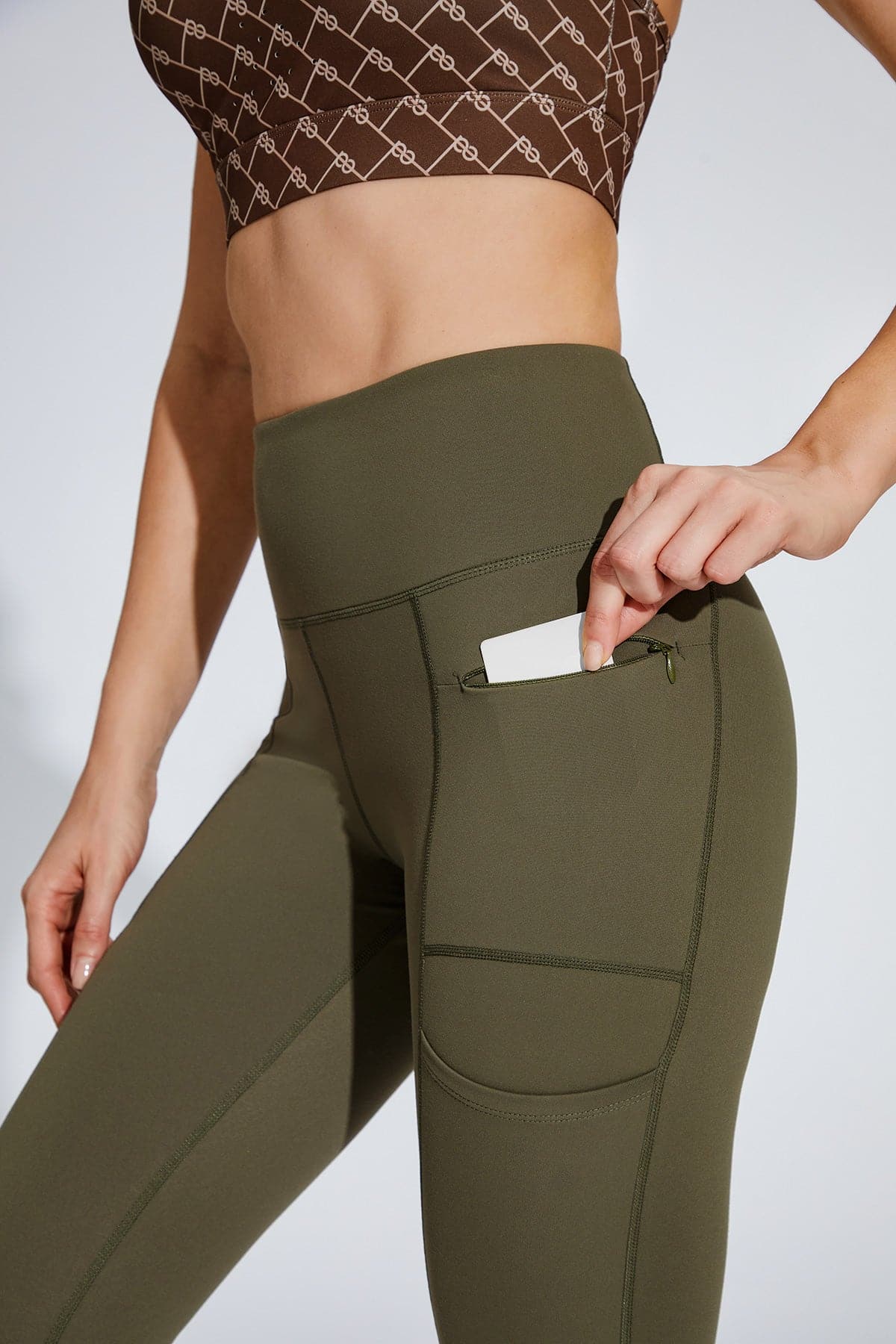 Cotton-like Multi-pockets 7/8 Legging-Pollypark