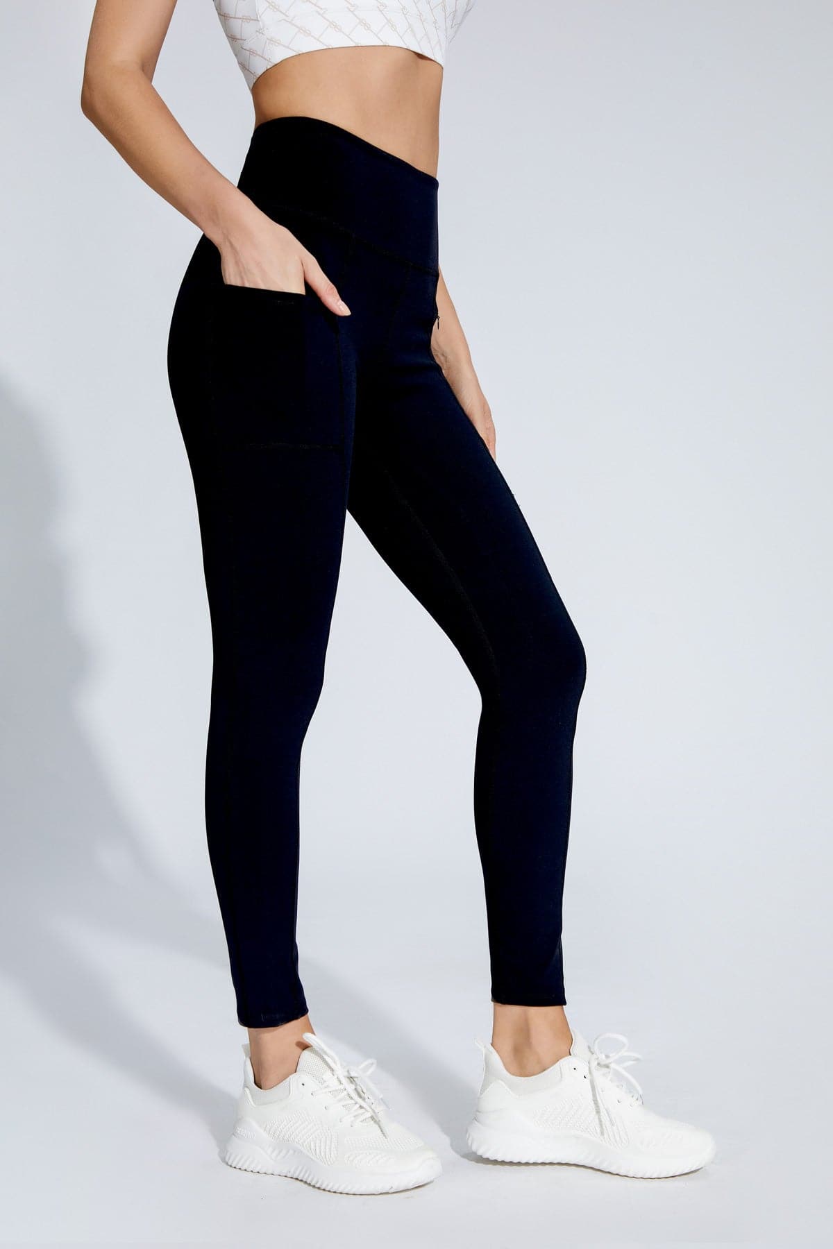 Cotton-like Multi-pockets 7/8 Legging-Pollypark